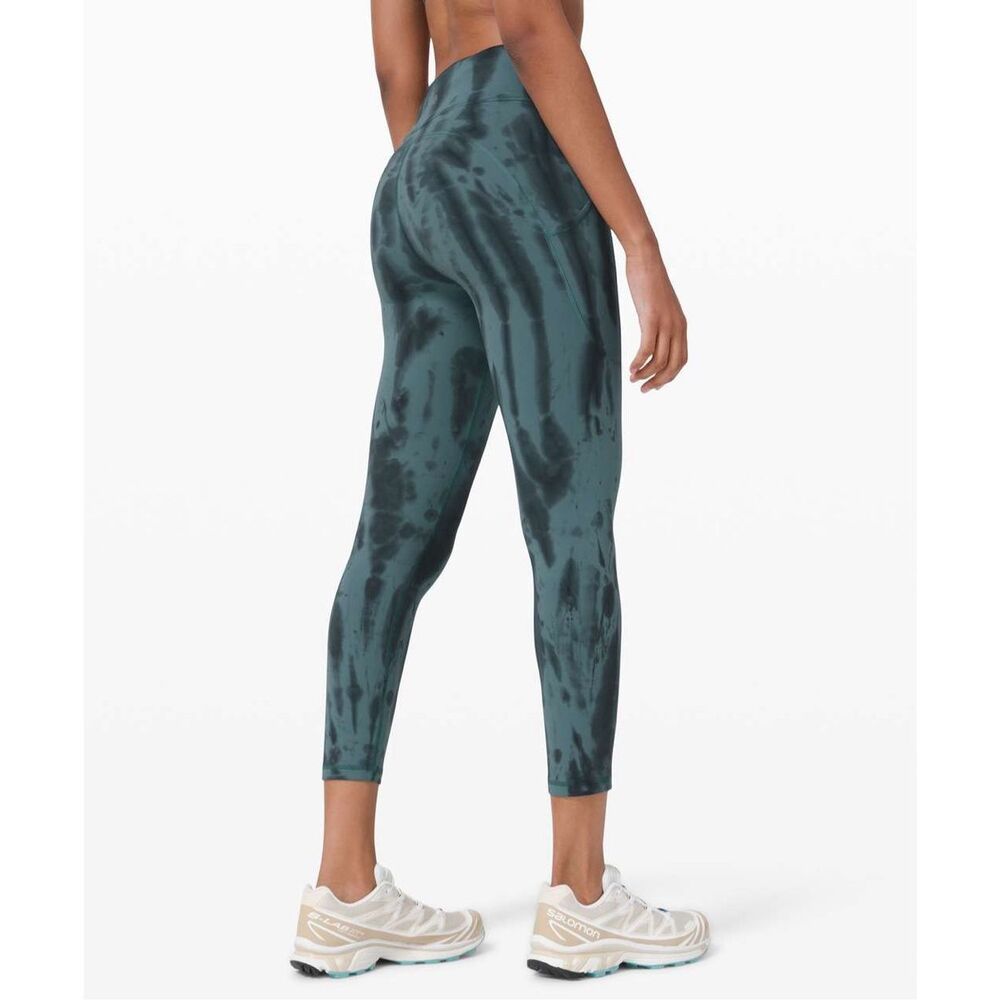 Lululemon Invigorate High-Rise Legging in Forest Shibori Graphite Grey Desert Te